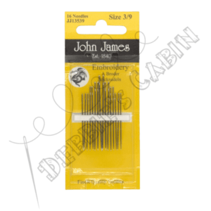 John James Embroidery Size 3/9