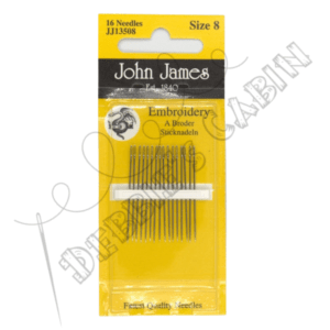 John James Embroidery Size 8